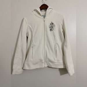 Walt Disney World Disneyland Minnie Mouse Zip
Up Hoodie Ivory size M